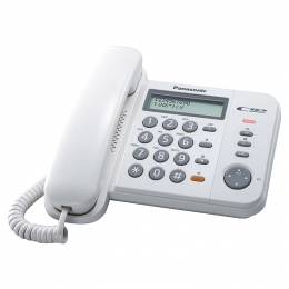 Ενσύρματο Τηλέφωνο Panasonic KX-TS580EX2W Λευκό