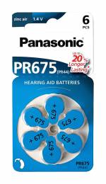 Panasonic PR675 μπαταρίες Zinc Air 1,4V 6τμχ