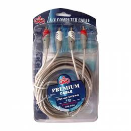 DM καλώδιο 3x RCA M/M 5m