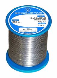 Broquetas Brofil 60 w/flux 1mm 250g