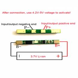 Προστασια φορτισης μπαταριων 18650 1 στοιχειο 3.7V 3A BMS 1S