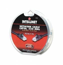 Καλώδιο UTP Cat5e 350MHz 0.3m μαύρο Intellinet