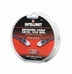 Καλώδιο UTP Cat5e 350MHz 1m μαύρο Intellinet