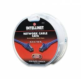 Manhattan UTP Cat6E 4m Blue Patch Cable Cake Box
