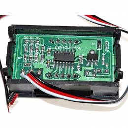 LED βολτόμετρο 100V DC 3-καλωδίων