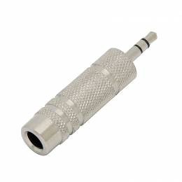 Αντάπτορας 3.5mm - 6.3mm M/F Stereo Μεταλλικός