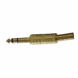 Φις Jack 6.35mm Stereo Επίχρυσο