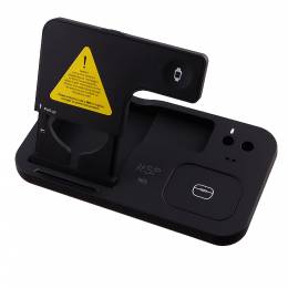 WIRELESS CHARGER 4 IN 1 (PHONE 15W/SMARTWATCH 2W/BLUETOOTH 3W/APPLE PENCIL 1W) USB-C 1m BLACK