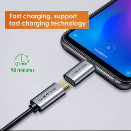 CABLETIME αντάπτορας USB Type-C σε USB Micro θηλυκό C160, γκρι