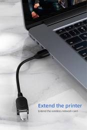 CABLETIME καλώδιο USB 2.0 αρσενικό σε θηλυκό C160, 3A, 1.5m, μαύρο