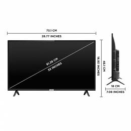 TCL HD HDR TV 32" 32S5201 ANDROID TV (2023) BLACK (ΕΛΛΗΝΙΚΟ ΜΕΝΟΥ)