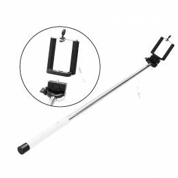 Selfie Stick 3.5mm Jack Λευκό