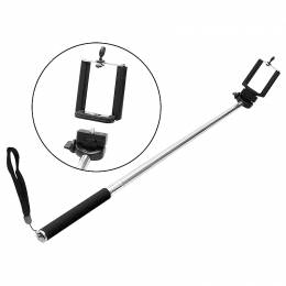 Selfie Stick με Τηλεκοντρόλ Bluetooth Μαύρο