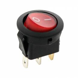Διακόπτης ON-OFF με λαμπάκι 20A 12V Κόκκινος