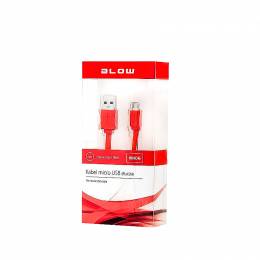 Καλώδιο USB A σε microUSB B 1m Κόκκινο