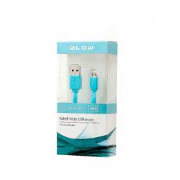 Καλώδιο USB A σε microUSB B 1m Γαλάζιο