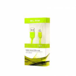 Καλώδιο USB A σε microUSB B 1m Πράσινο