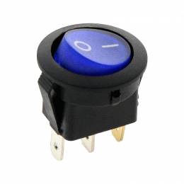 Διακόπτης ON-OFF με λαμπάκι 6A 250V/125V 10A Μπλε