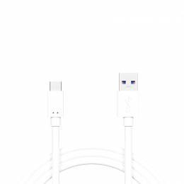 Καλώδιο USB A σε USB Type C 1m Λευκό