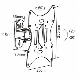 Βάση TV 23-42" 30Kg Cabletech