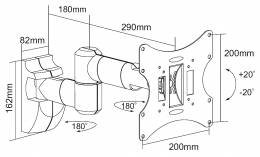 Βάση TV 23-42'' 30Kg μέγιστο φορτίο