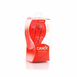 Ακουστικά με Μικρόφωνο Candy REMAX Κόκκινα
