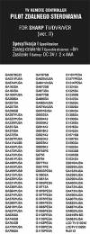 Τηλεκοντρόλ Sharp TV