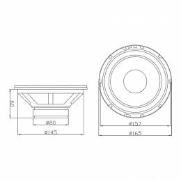 Woofer 6.5" 4Ohm 140W Blow