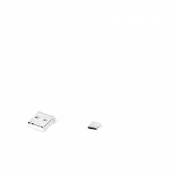 Καλώδιο USB A - microUSB 1m Λευκό
