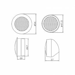 Tweeter Αυτοκινήτου BLOW 54mm 100W