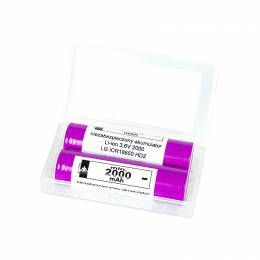 LG μπαταρία 18650 li-ion 2000mAh 25A (2 τμχ)