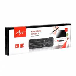 Πληκτρολόγιο AK-46U με USB Μαύρο