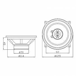 Woofer 5,25" 4Ohm 120W