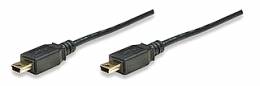 Manhattan καλώδιο Mini-USB B OTG M/M 1.8m