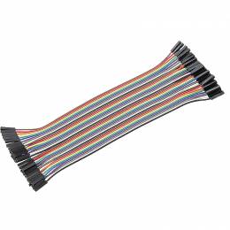 40pcs 20cm 1p-1p socket to socket jumper wire FF