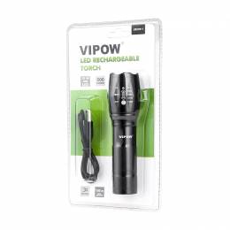 Φακός LED 10W IP20 2200mAh με Φόρτιση USB