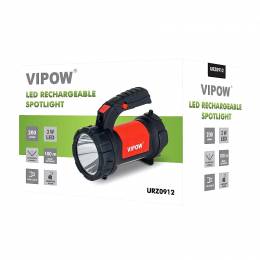 Φακός LED 3W IP20 2000mAh με Φόρτιση USB