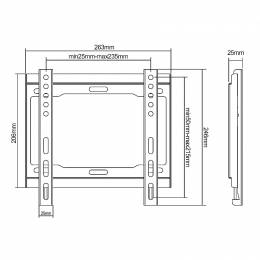 Βάση TV 13-42" 40kg Cabletech