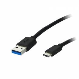 Καλώδιο USB 3.0 A - Type C 0.5m QUICK CHARGE Μαύρο