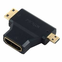 POWERTECH adapter HDMI 19pin σε Mini HDMI & Micro HDMI ADA-H004