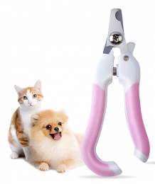 Ψαλίδι νυχιών για pet ANM-0006, λευκό-ροζ