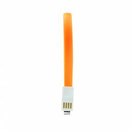 USB Καλώδιο για iPhone-με μαγνήτη 5/5C/5S/6/6+ 20cm πορτοκαλί