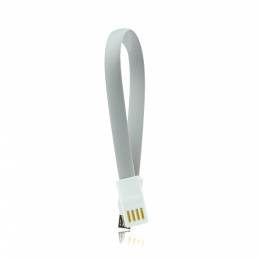 USB Καλώδιο για iPhone-με μαγνήτη 5/5C/5S/6/6+ 20cm γκρί