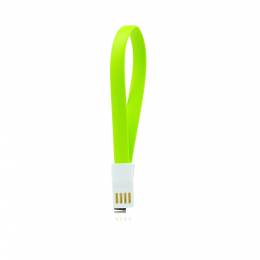 USB Καλώδιο με μαγνήτη - micro USB universal 20cm πράσινο