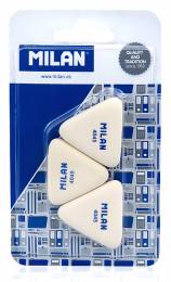 MILAN γόμα 445 BMM10099MP, τρίγωνη 40 x 40 x40 x 6mm, σετ 3τμχ