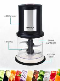 BRUNO Πολυκόφτης BRN-0036, 500ml, 400W, 4 λεπίδες