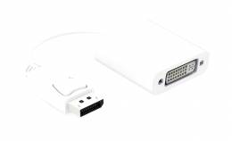 POWERTECH μετατροπέας DisplayPort 20pin M) σε DVI 24+5 F), 0.20m, ΜΑΥΡΟ