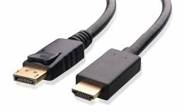 POWERTECH καλώδιο DisplayPort 1.2v(M) σε HDMI 1.4v(M), PTN3361, CCS, 1m