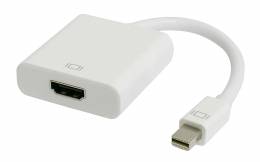 POWERTECH μετατροπέας Mini DisplayPort CAB-DP036 σε HDMI 1.4 (F), λευκό