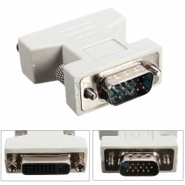POWERTECH Adapter VGA 15pin male σε DVI-I 24+5 F, συμβατό και με 24+1